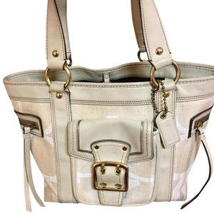 COACH LEGACY Linen Canvas Signature Carry-All 7551